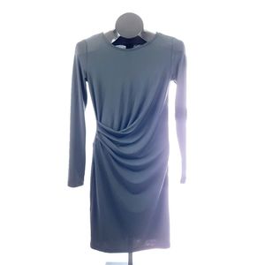 Another Story Side Drape Longsleeve Sheath Dress